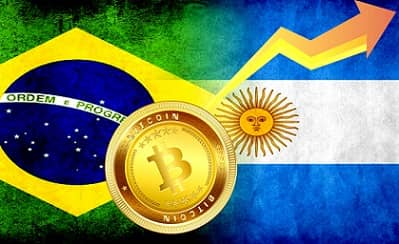 افزایش شدید تقاضا برای بیت کوین در آرژانتین و برزیل در پی کاهش ارزش پول

