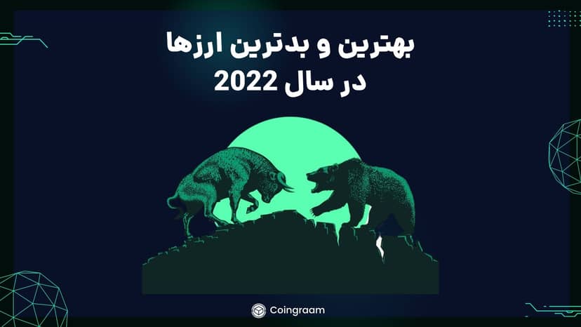 بهترین و بدترین ارزهای دیجیتال در سال 2022