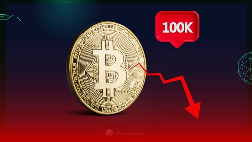 افت قیمت بیتکوین به زیر ۱۰۰,۰۰۰ دلار؛ فشار فروش در بازار کریپتو